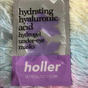 Holler Hydrating Hyaluronic Acid Purple Hydrogel Under-Eye Masks
